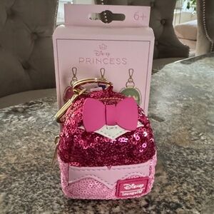 Loungefly Disney Princess Sequin Mystery Mini Backpack Bag Charm - AURORA